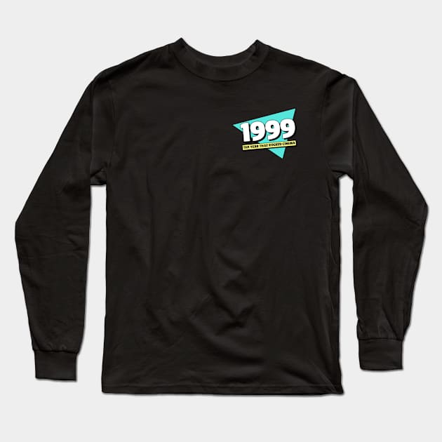 1999 Pocket Print Long Sleeve T-Shirt by 1999podcast